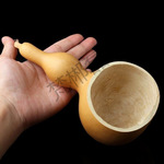 葫芦瓢盛水舀面水瓢葫芦脸皮工艺品独把单肚葫芦制品瓢摆件