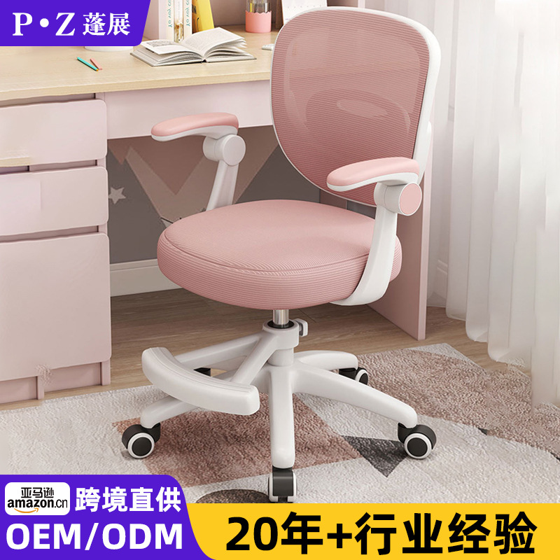 Primary School Students Writing Back Chair Home Spot Wholesale Long-Term Sitting Not Tired Liftable Desk Chair Children's Learning Chair