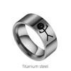 Ring stainless steel hip-hop style for beloved, 2022, Birthday gift