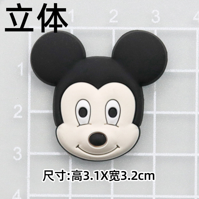 大小ミッキーミニーミッキーマウス DIY 漫画装飾アクセサリー携帯電話ケースパッチ下駄スリッパバックルステッカー|undefined