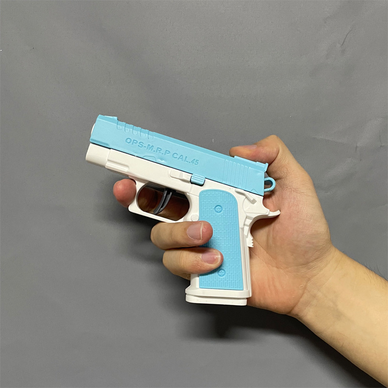 现货批发重力萝卜枪幼崽1911迷你3D重力小手枪自动回膛玩具枪玩具详情7