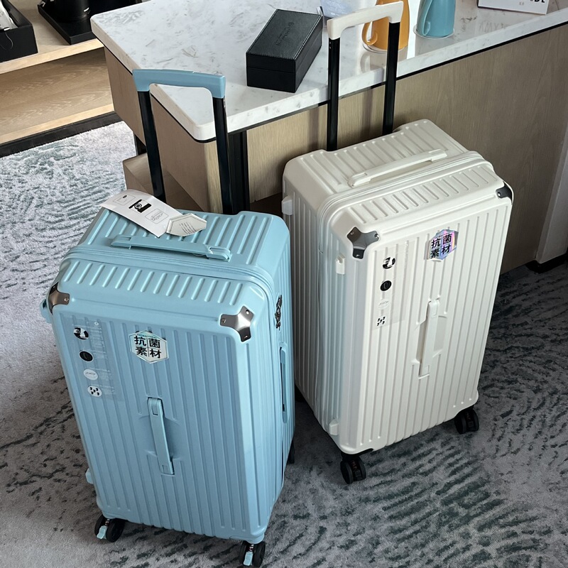 万向輪大容量耐摩耗ジッパー付き旅行用スーツケース 26inch 五輪ファッショナブルなパスワードロック付きスーツケース インターネットで話題の三七分割スーツケース|undefined