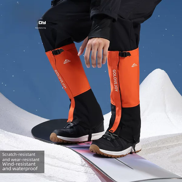 Winter Outdoor Mountain Climbing Ski Snow Set Men's and Women's Waterproof Insect-proof Sand-proof Long Tube Warm Breathable Shoe Cover HX39