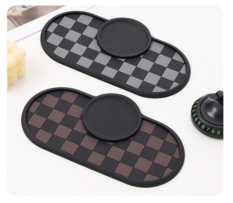 Car Dashboard Anti-Slip Mat, Washable, Central Control Navigation Bracket Storage Mat, Sun Protection, Manufacturer Wholesale Car Fragrance Tablets