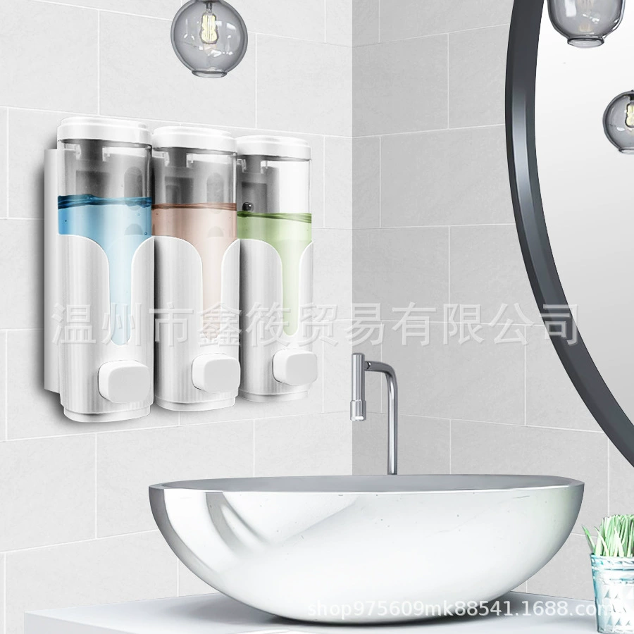 Настенный дозатор для мыла без отверстий, гель для душа для ванной комнаты отеля, шампунь, дезинфицирующее средство для рук, подвесной диспенсер для бутылки