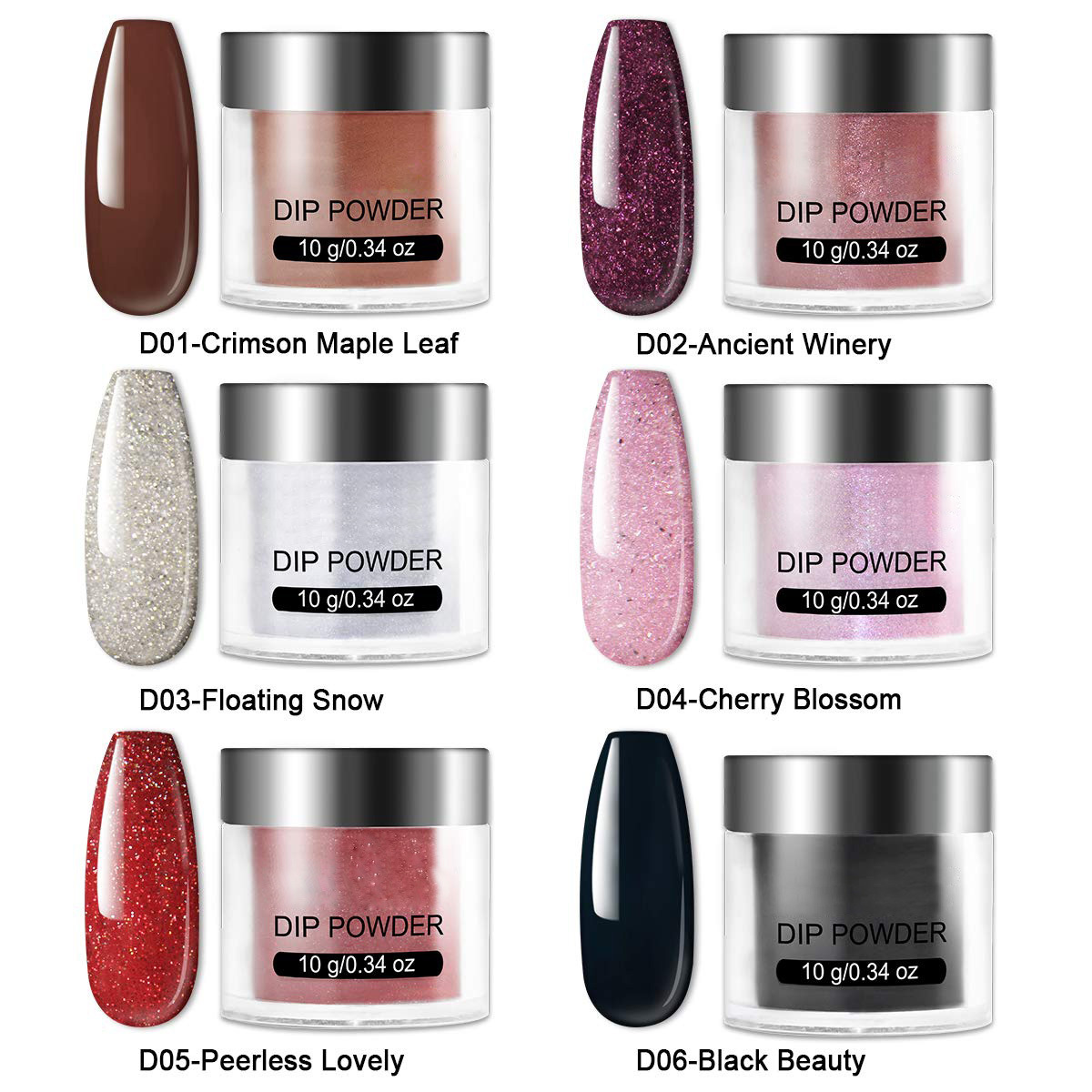 大货款亚马逊浸润粉工具套装 美甲粉指甲粉闪粉可调色dip powder