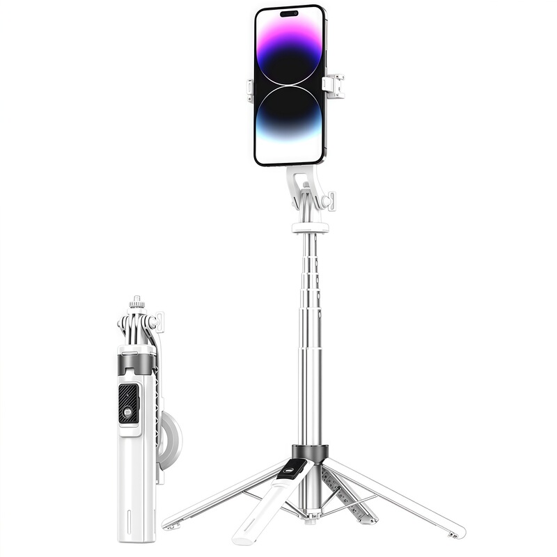 P135 磁気自撮り棒 Bluetooth リモートカメラ携帯電話ライブブロードキャスト補助光磁気自撮り四本脚スタンド|undefined