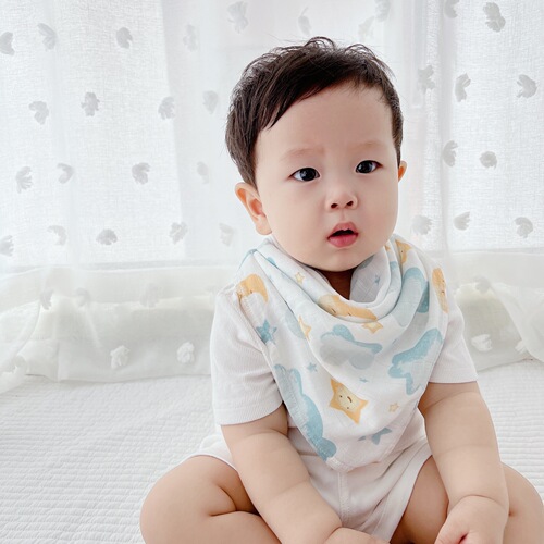 60*60cm baby products, baby square towel, gauze saliva pocket, bamboo cotton type A bib, baby saliva towel