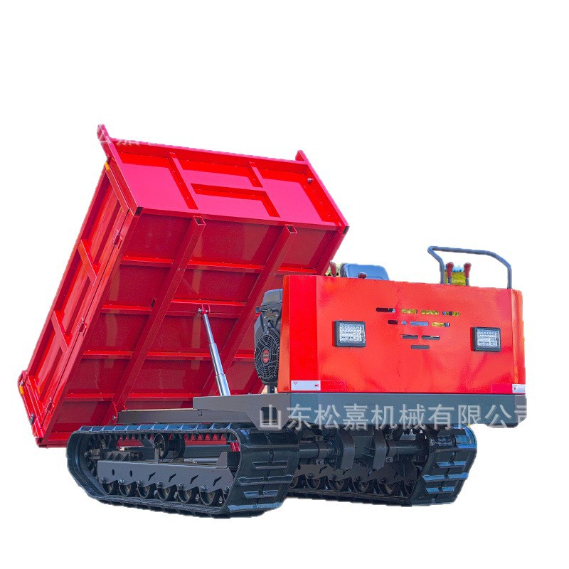 Vehículo de transporte de rastreo de tigre de montaña camión de volcado diesel agrícola de maíz de tracción de ingeniería de transporte de tierra de montaña