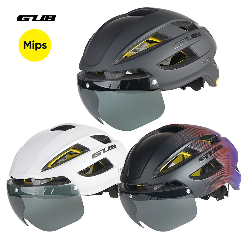 Gub Mips Plus Size Cycling Helmet with Light Goggles XXL Large Mountain Road Bicycle Safety Helmet Cjd