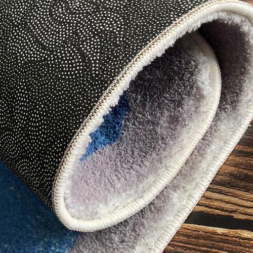 Adorable Bear Cartoon Wool Blend Rugs Bedroom Kids Room Thick Fuzzy Bedside Runner Room Dividing Cool Foot Mat