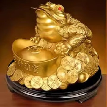 卸売三脚ヒキガエルリビングルームショップ富と幸運の装飾品オープニングギフトレジ三脚真鍮ゴールデンヒキガエル|undefined