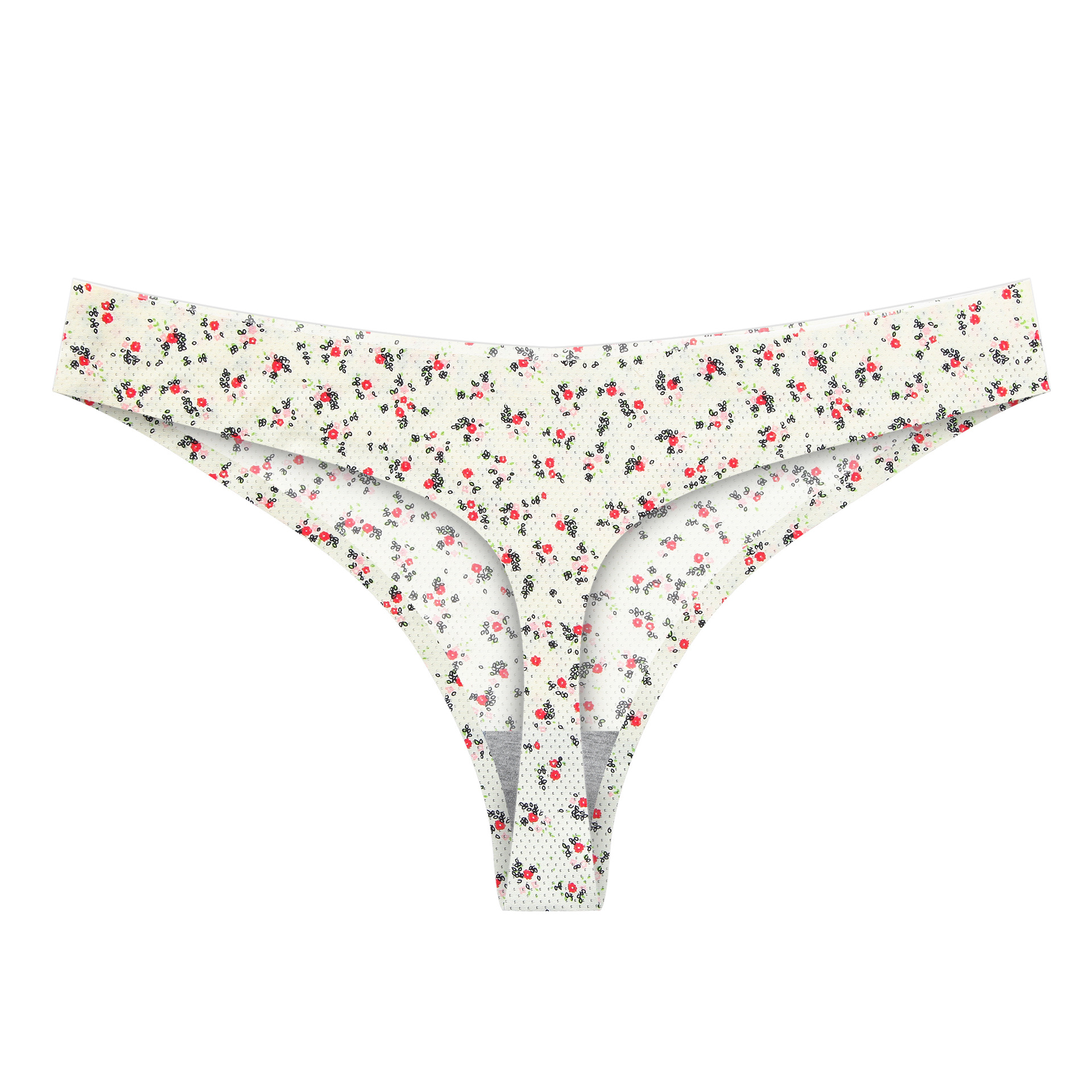 En stock europeo y americano sexy seda de hielo Tanga de mujer sin costuras cintura baja ligero transpirable cómodo antibacteriano entrepierna ventas directas de fábrica