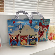 源头厂家批发女手提单肩大包刺绣上班族大容量购物袋逛街购物大包