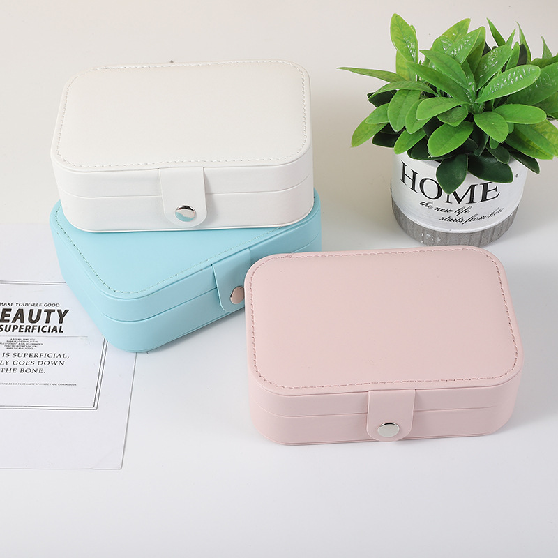 Necklace Ring Jewelry Storage Box Girl Style Portable Jewelry Box Small Earring Ring Jewelry Box