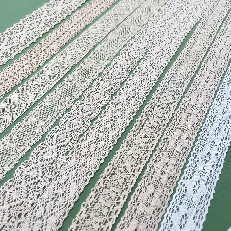 特价 杏色棉纱编织花边 DIY 衣服辅料 被罩沙发窗帘刺绣布艺装