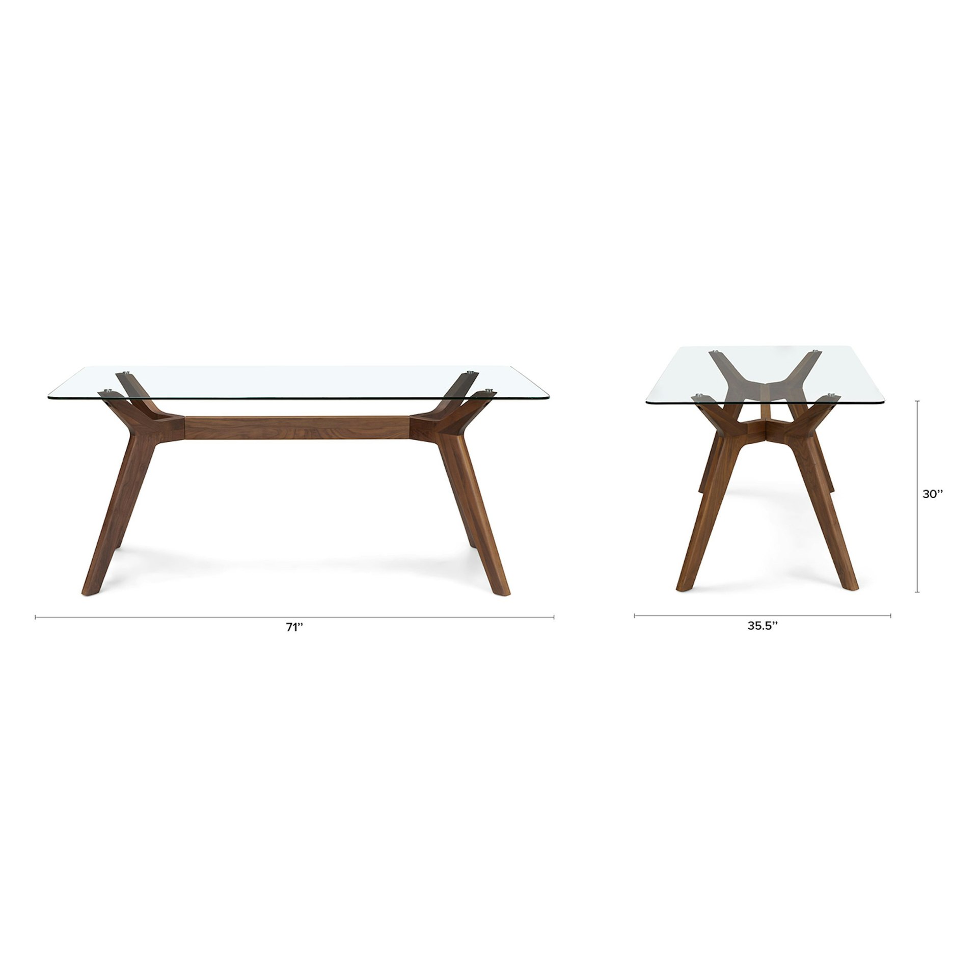 Mesa de comedor de exportación de vidrio temperado mesa de comedor de lujo ligera alta sensación de mesa de madera maciza mesa de comedor simple moderna silla