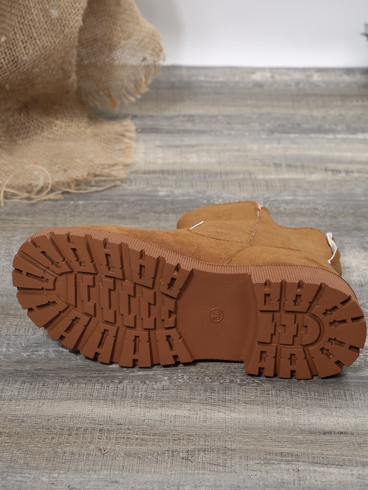 Big size snow boots women's new autumn and winter leopard print tube plus cashmere warm cotton boots_voghion.com