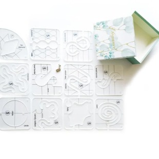 Free-Motion Garment Ruler Set acrylic DIY sewing patchwork Ruler sewing Ruler
