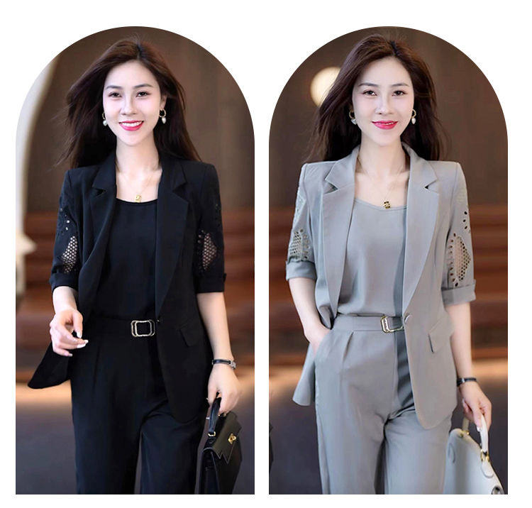 Title 4, İş Takım Elbisesi Kısa Kollu Şalvar Pantolon İn...