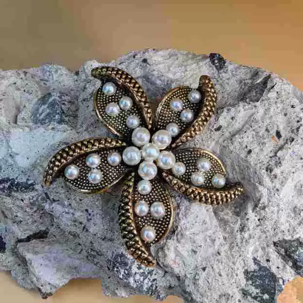 Металлическая морская звезда пентаграмма Дяньчжу ретро и красивая модная красивая точечная строчка