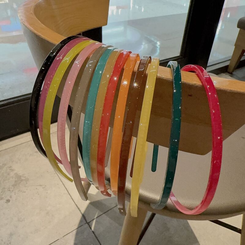 2024 South Korea Dongdaemun summer new fine jelly color color wash hair band small fresh girl head band