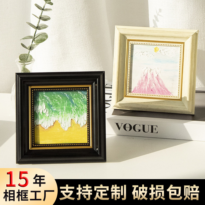 Cross-Border French-Style Picture Frame for Display in Study, Bedroom, Hallway; DIY Oil Painting Frame for Mounting and Hanging on the Wall; Simple Retro Empty Frame Cross-Border French-Style Picture Frame for Display in Study, Bedroom, Hallway; DIY Oil Painting Frame for Mounting and Hanging on the Wall; Simple Retro Empty Frame