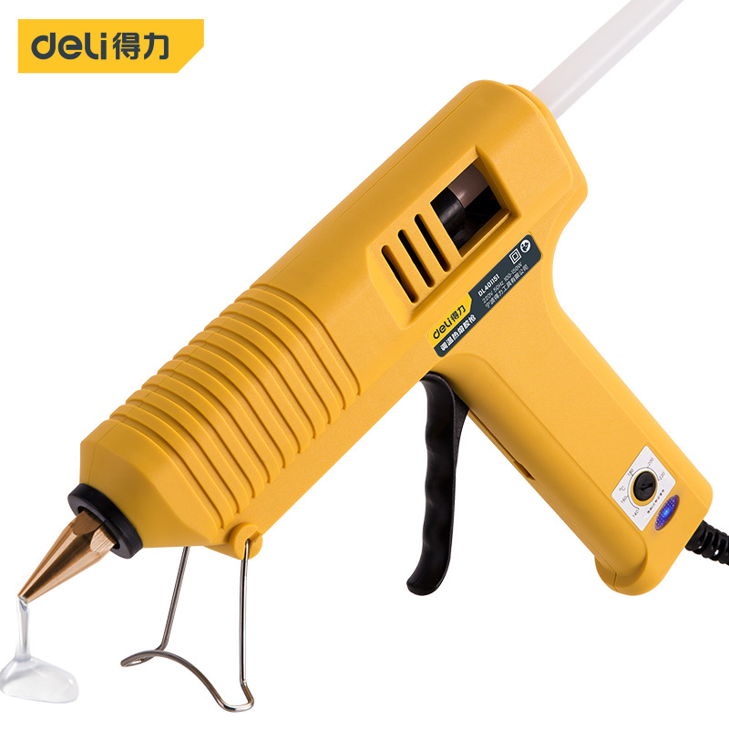 得力工具 150W可调温热熔胶枪家用手工制作DIY热熔枪胶棒DL401151