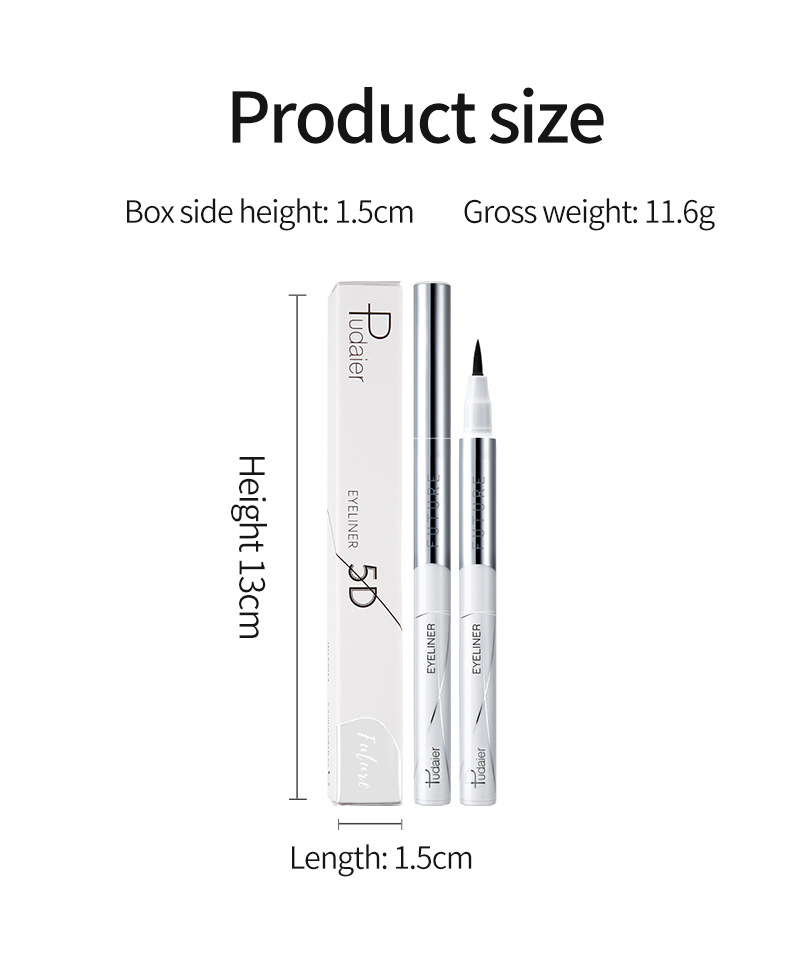 Wischfester Liquid Eyeliner Schnelltrocknender Eyeliner Stift_voghion.com