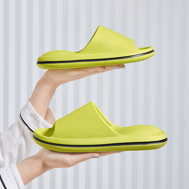 Feeling Slippers Women's Thick Bottom Couple Wear EVA Slippers Summer Indoor Home Non-slip Air Cushion Slippers Men