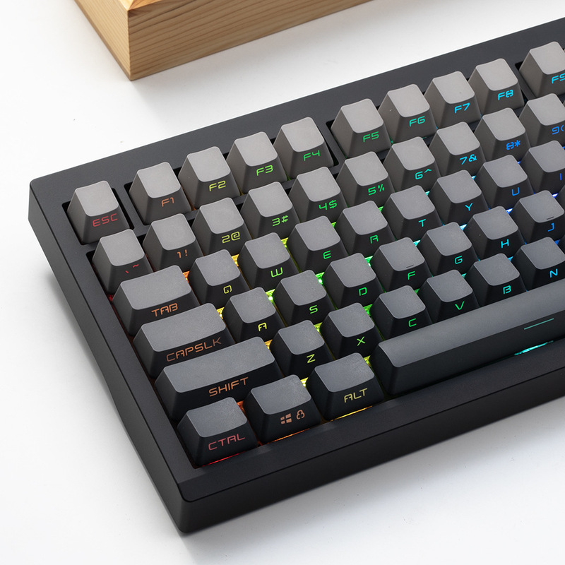 Zuoya GMK87 three-model customized DIY mechanical keyboard kit with knob supports hot plug RGB backlight