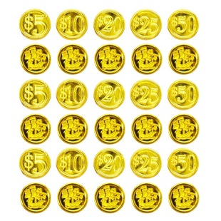 Pirate gold coin toy pirate ship 48 face value gold coin chip coin 1cm small particle gold coin prop toy