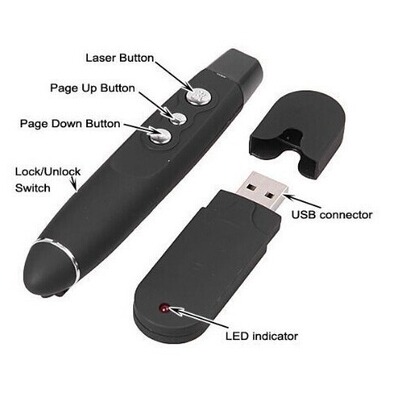 供应PP1000 USB无线射频翻页激光笔 USB激光笔 RF无线翻页激光笔