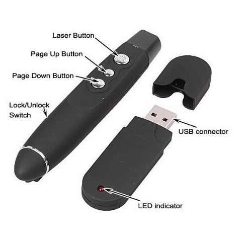 供应PP1000 USB无线射频翻页激光笔 USB激光笔 RF无线翻页激光笔