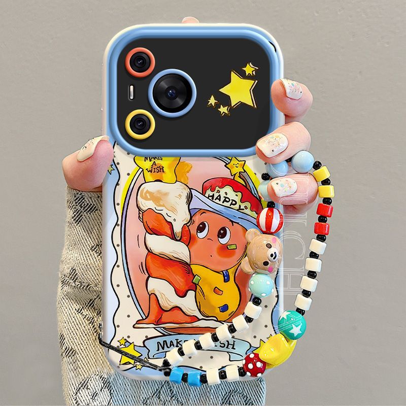 适用华为pura80ultra手机壳全包防摔pura70高端手机壳蜡烛星星人