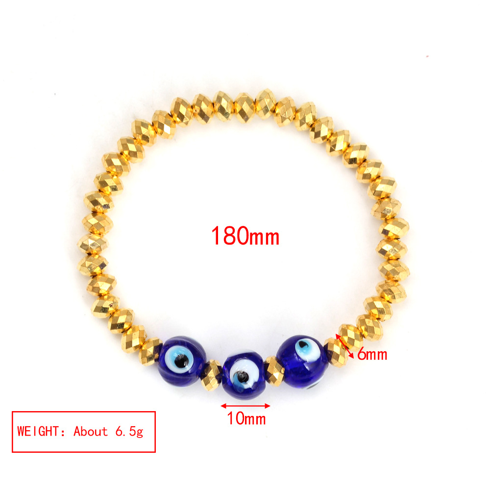 10g Weight glass, Copper Pendant Material Bracelets Classification glass, rope, Copper Chain Material 1 Piece Quantity Holiday, Daily Occasion glass, rope, Copper Material Geometric, Devil's Eye Pattern Women's Gender Beaded, Plating Design Modern Style, Classic Style Style Modern Style Classic Style Geometric Devil's Eye Glass Rope Copper Wholesale Bracelets 2