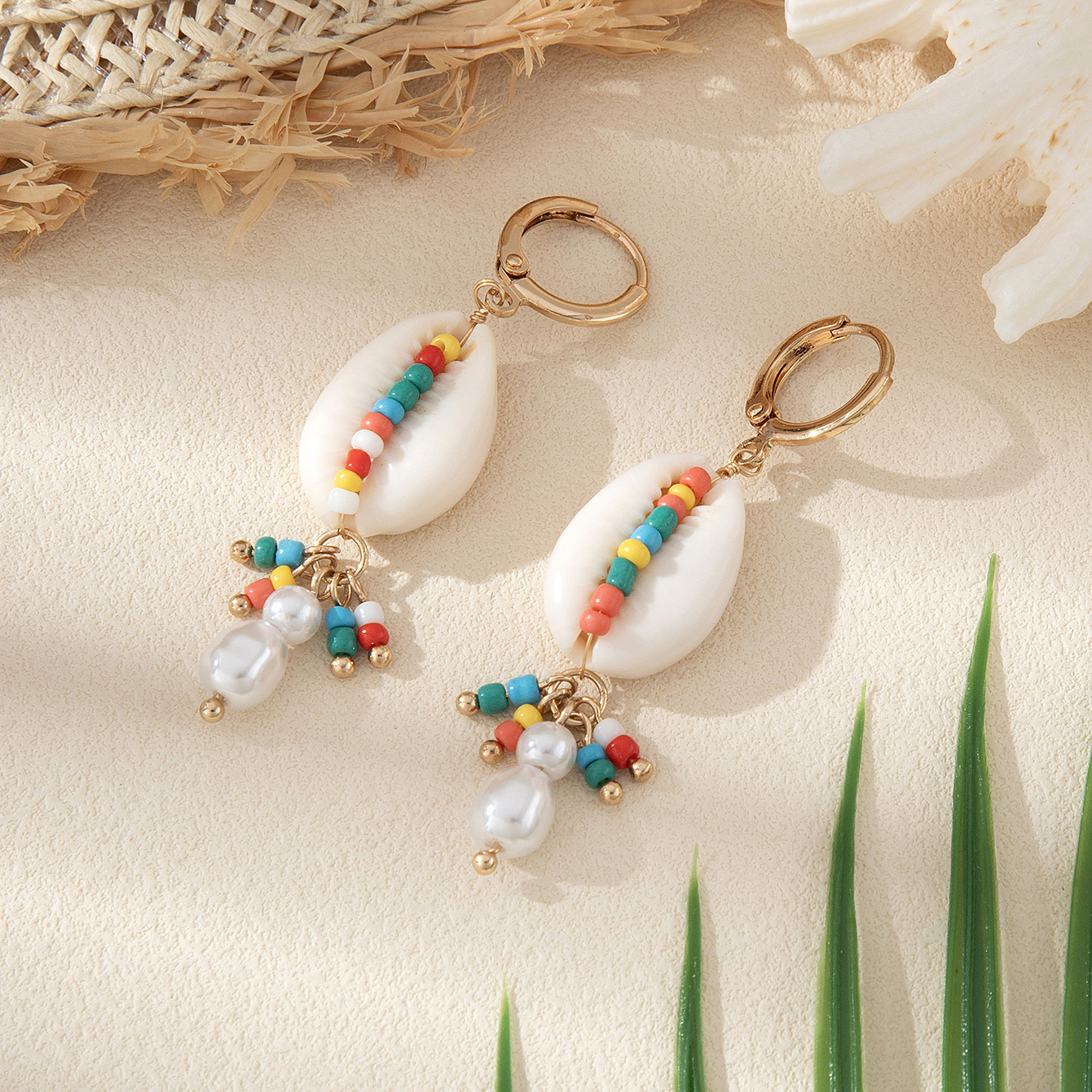 1 Pair Conch Marine Style Shell Drop Earrings display picture 6