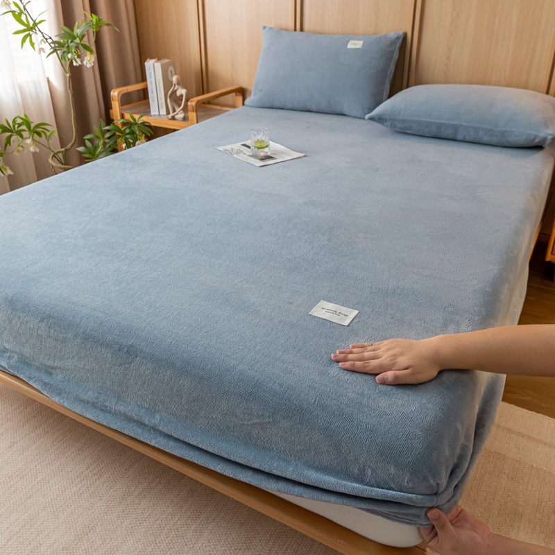2024 nueva sábana de terciopelo de leche simple de color sólido