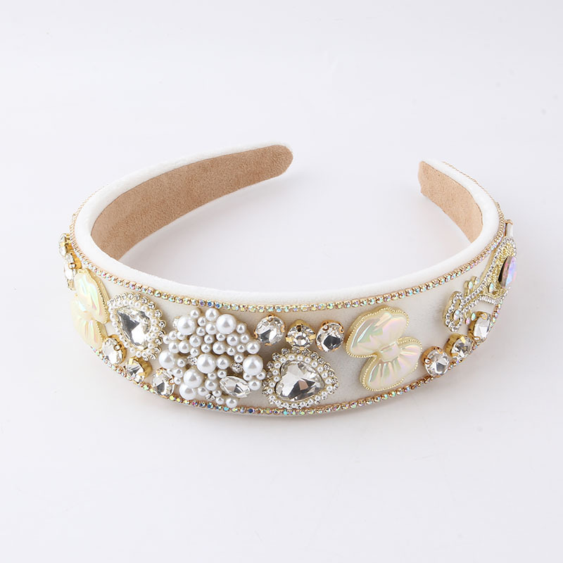 Fashion Flower Alloy Inlay Rhinestones Hair Band 1 Piece display picture 3