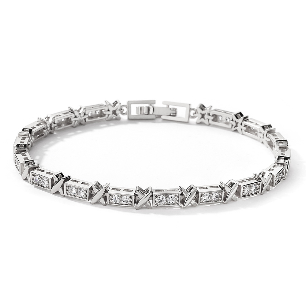 Bracciale da donna in stile coreano con zirconi di lusso, design di nicchia, stile minimalista, unico e versatile, adatto come_voghion.com