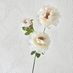 Wedding Simulation Flowers: 3-Head Peony Home Decor Bouquet for Hotel & Wedding Venue—Perfect for Centerpieces, Aisle Arrangements, and Table Decorations
