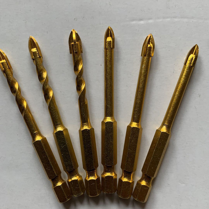 Taladro de aleación taladro de cerámica Cruz Overlord de cuatro palas taladro de hormigón azulejo de vidrio especial abridor de agujeros fábrica al por mayor