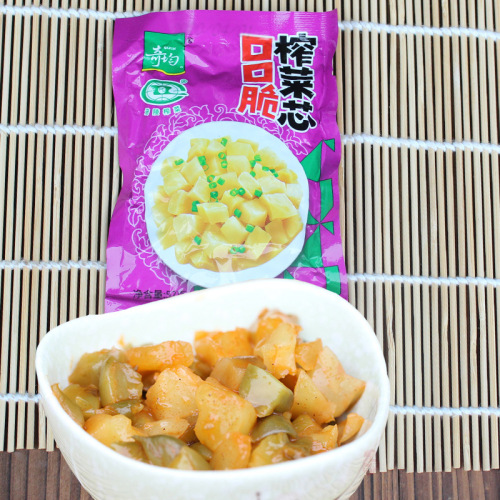 Fuling Pickled Mustard Greens Core, Crisp Small Packaging 52g/Bag, Tableside Appetizer, Sichuan Pickled Vegetables, Appetizer