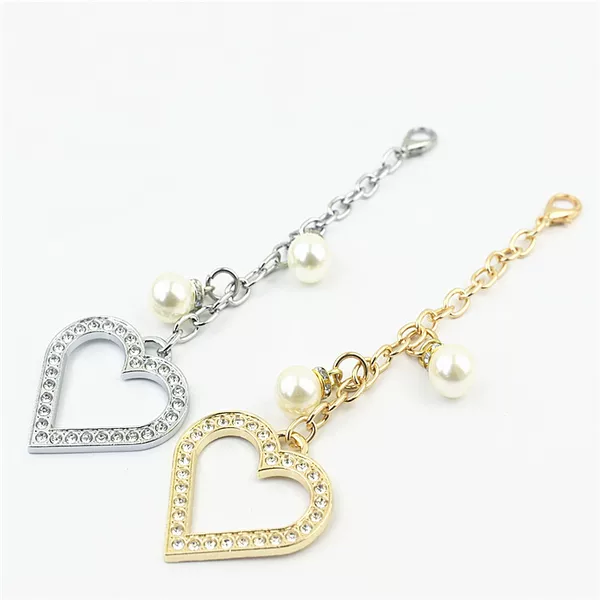Luggage hardware accessories metal jewelry keychain heart-shaped pendant small ornaments clothing hardware accessories