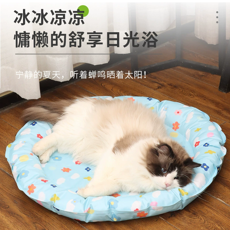 Прямая поставка с фабрики ледяной коврик для домашних животных ледяное гнездо летнее охлаждение собаки артефакт крутой коврик для кошек и собак Предотвращение теплового удара водонепроницаемый коврик для ледяного гнезда
