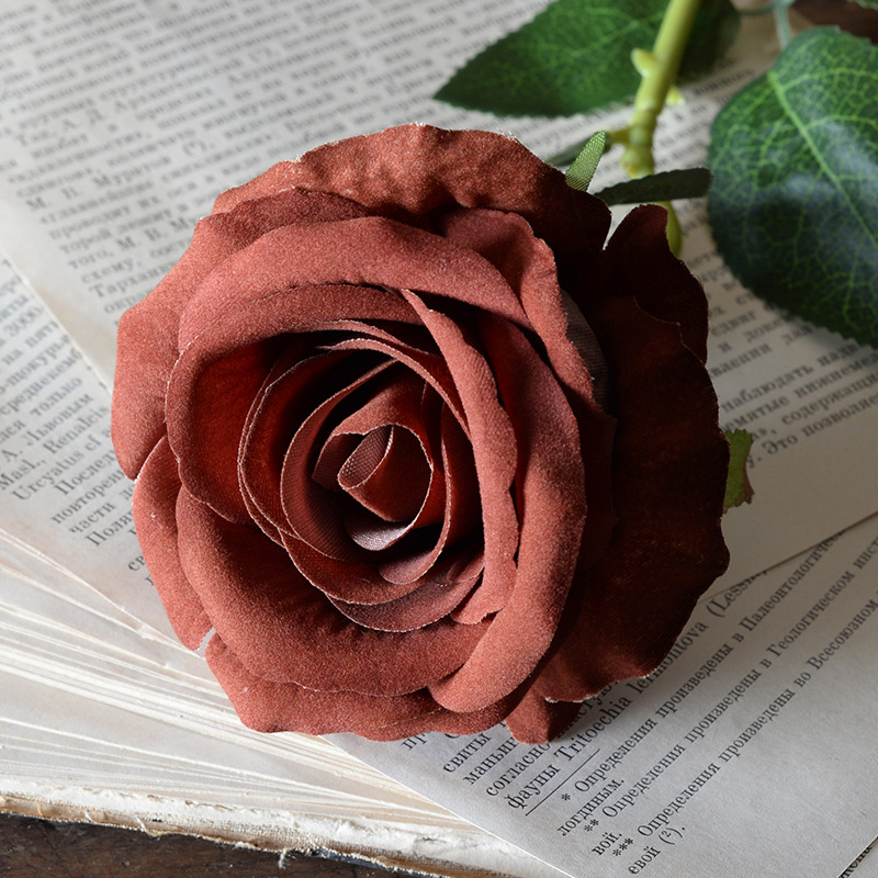 Large velvet caramel color