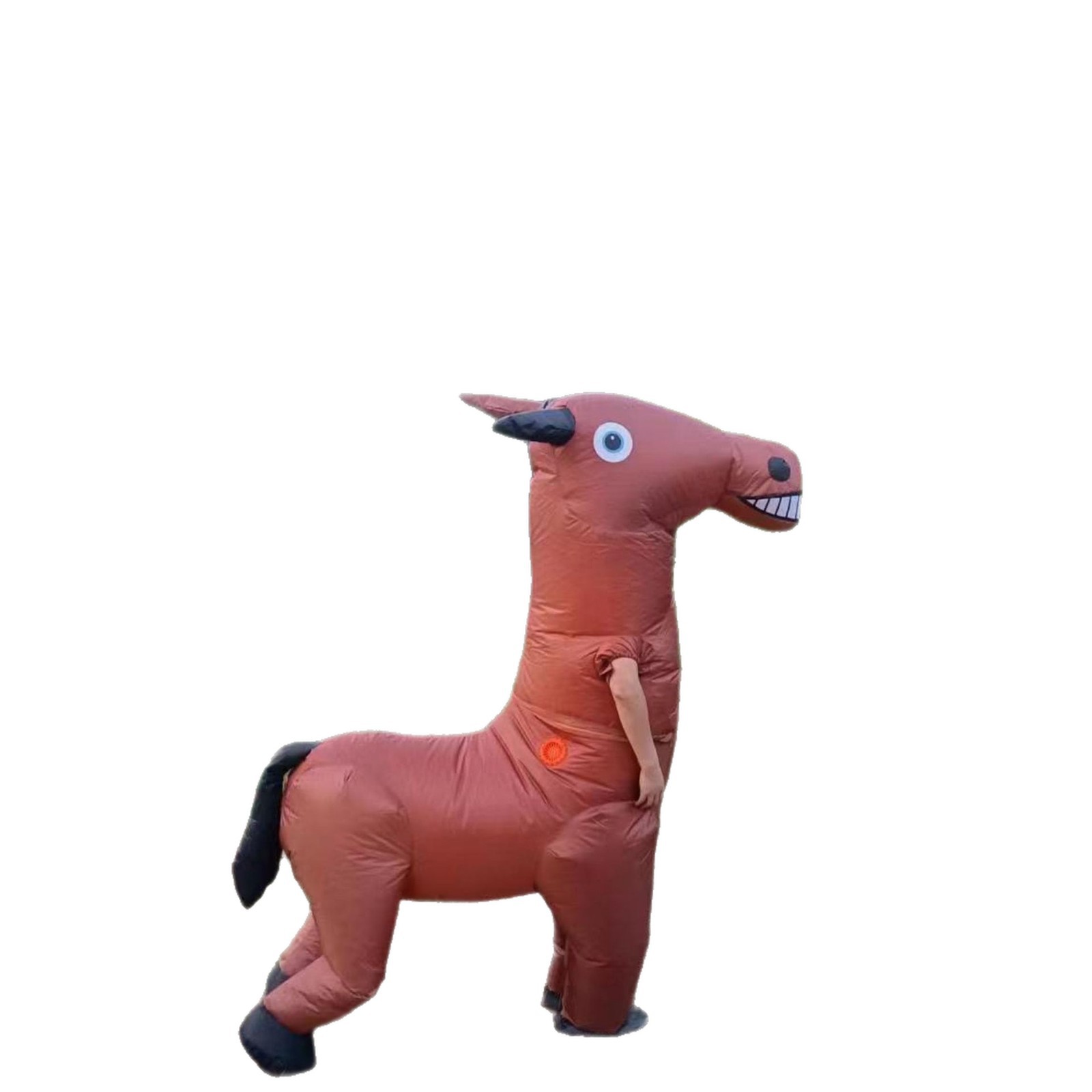 Nuevos productos transfronterizos Halloween caballo activo ropa inflable caminar caballo inflable espectáculo de escenario girafa ropa inflable props