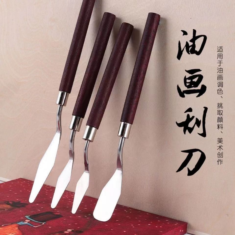 Pintura al óleo de plástico raspador pintura paleta cuchillo arte acrílico gouache pintura raspador