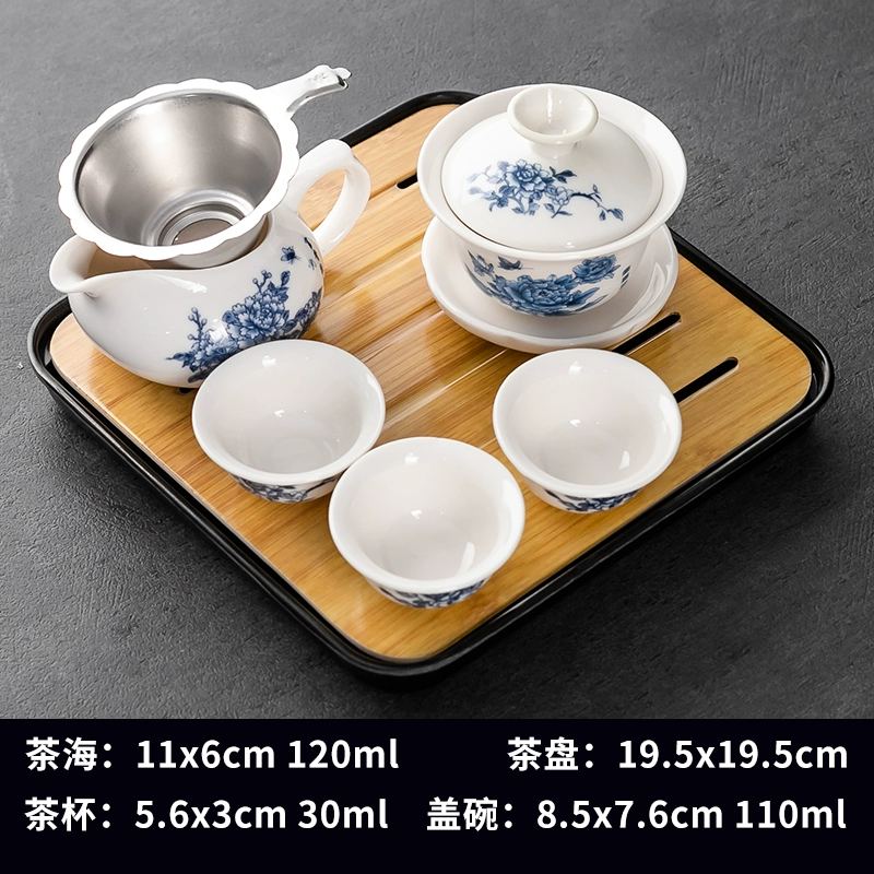 Tea set, ceramic tea cup, simple and elegant design