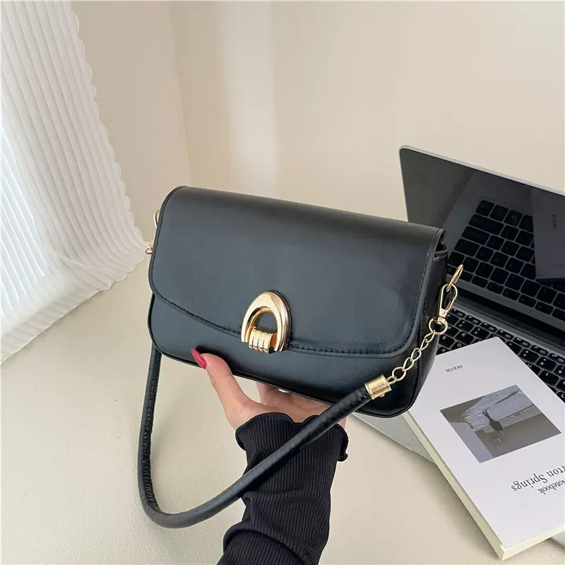 跨境质感女士斜挎包2025新款复古腋下单肩包潮时尚潮流通勤小方包